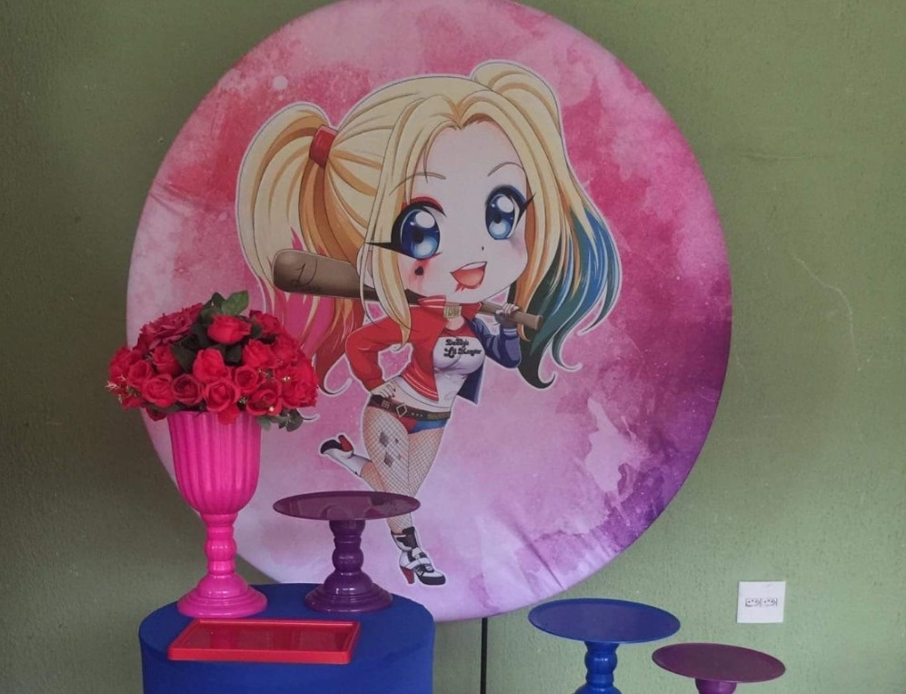 Painel Sublimado Alerquina  - Kecafestas 