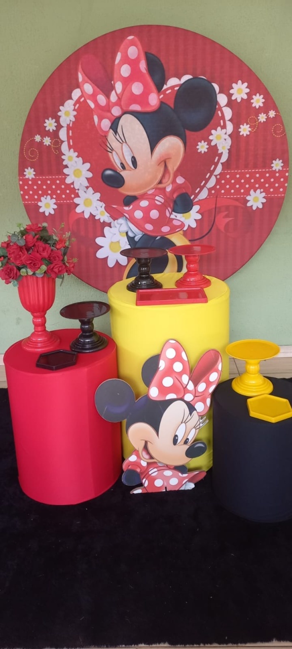 Kit Minnie Vermelha Basic    - Kecafestas 