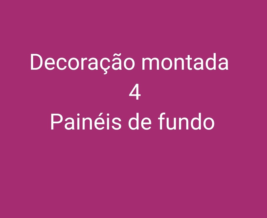 Decoração Montada 4 Painéis  - Kecafestas 