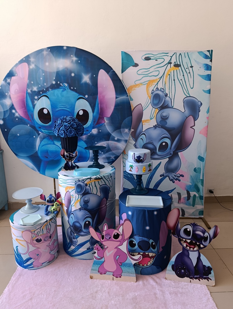 Kit Stitch Azul  Top - Kecafestas 