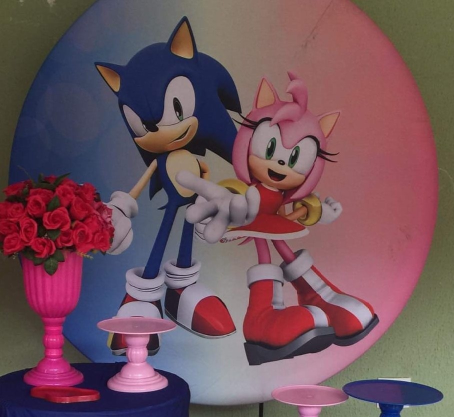 Painel Sublimado Sonic 2 - Kecafestas 