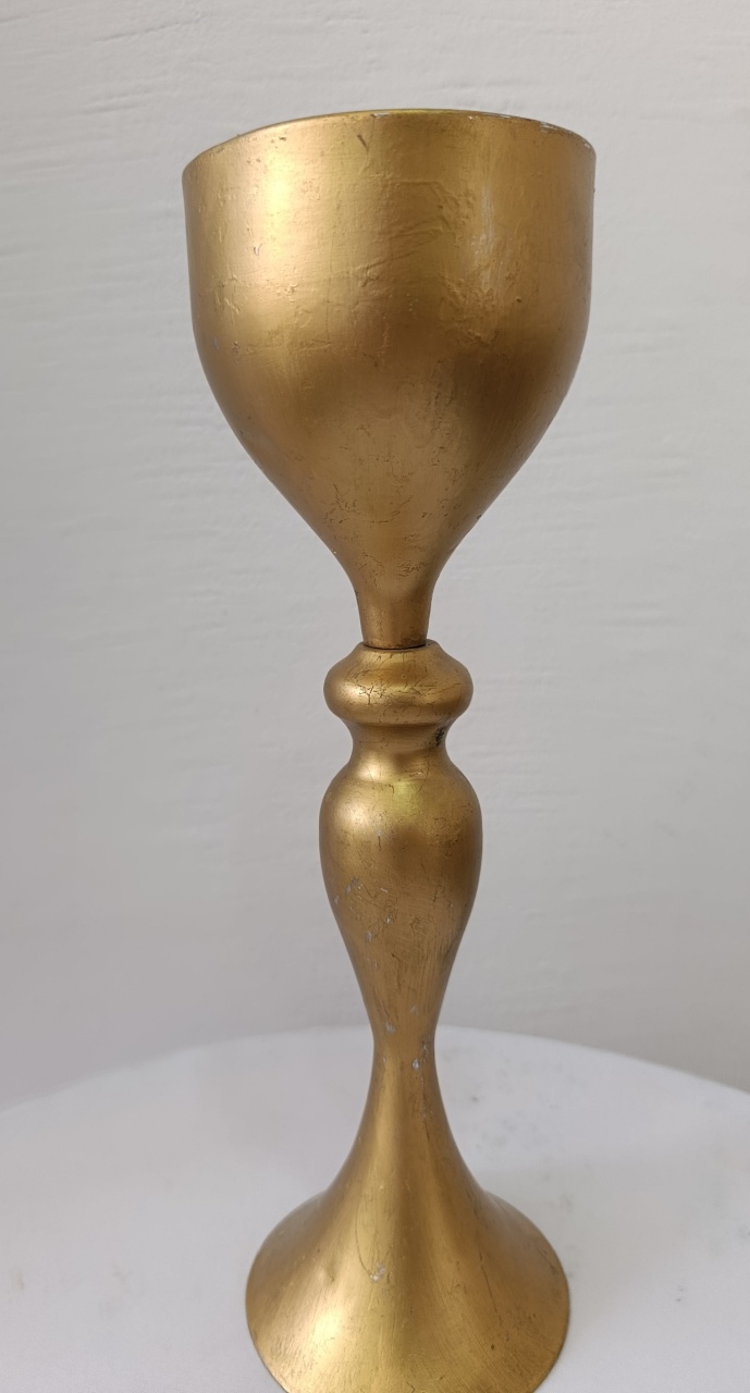 Vaso Alto Dourada Luxo - Kecafestas 