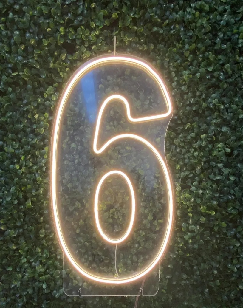 Número 5 Led de 50 Cm Luz Quente (Cópia 1) - Kecafestas 