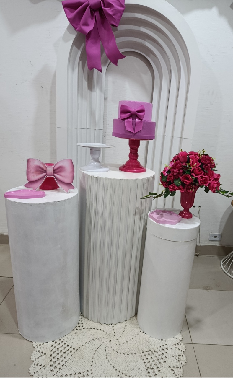 Kit Laço Cilindro Slin E Portal 3D - Kecafestas 