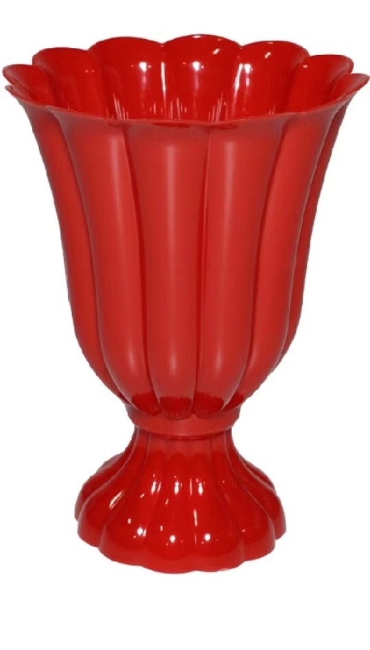 Vaso Slin Rosa Vermelho  - Kecafestas 
