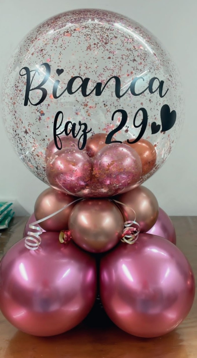 Balão Personalizado de Mesa Top - Kecafestas 