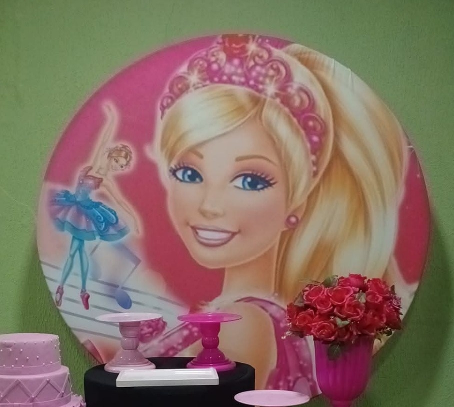 Painel Sublimado Barbie 2 - Kecafestas 