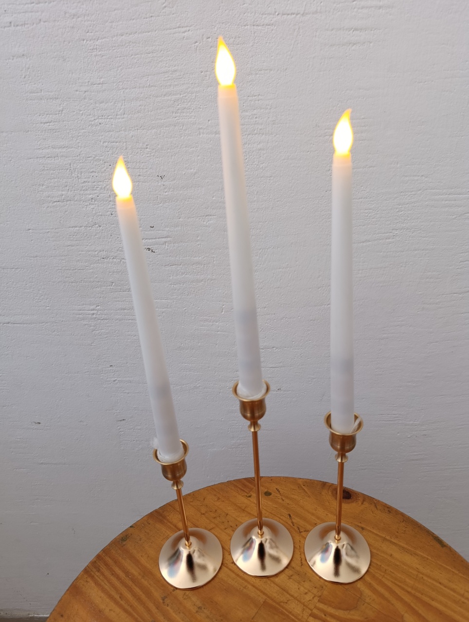 Castiçal Com Velas Falsas - Kecafestas 