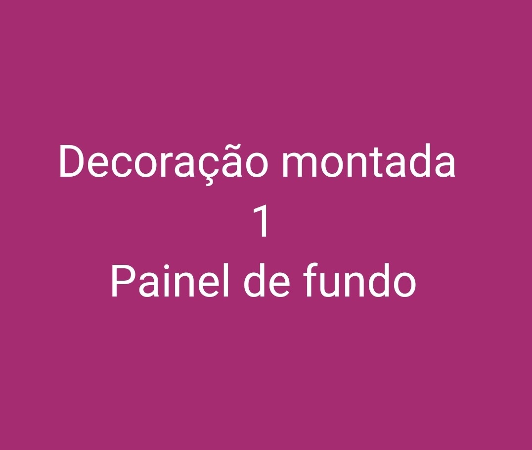Decoração Montada 1 Painel - Kecafestas 