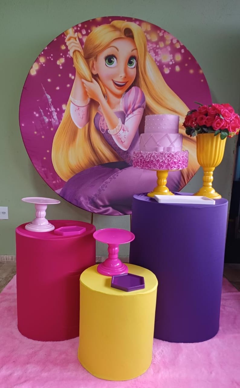 Kit Rapunzel Ou Enrolados Basic  - Kecafestas 