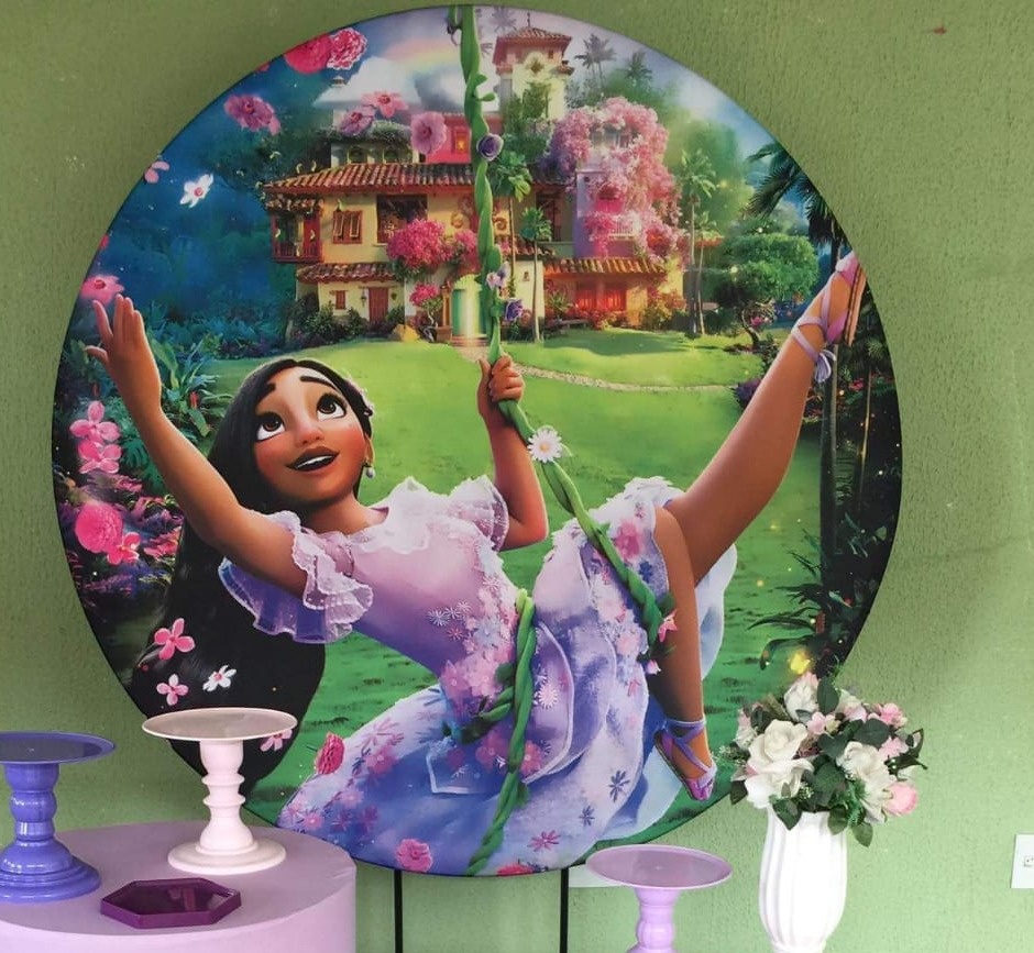 Painel Sublimado Encanto - Kecafestas 