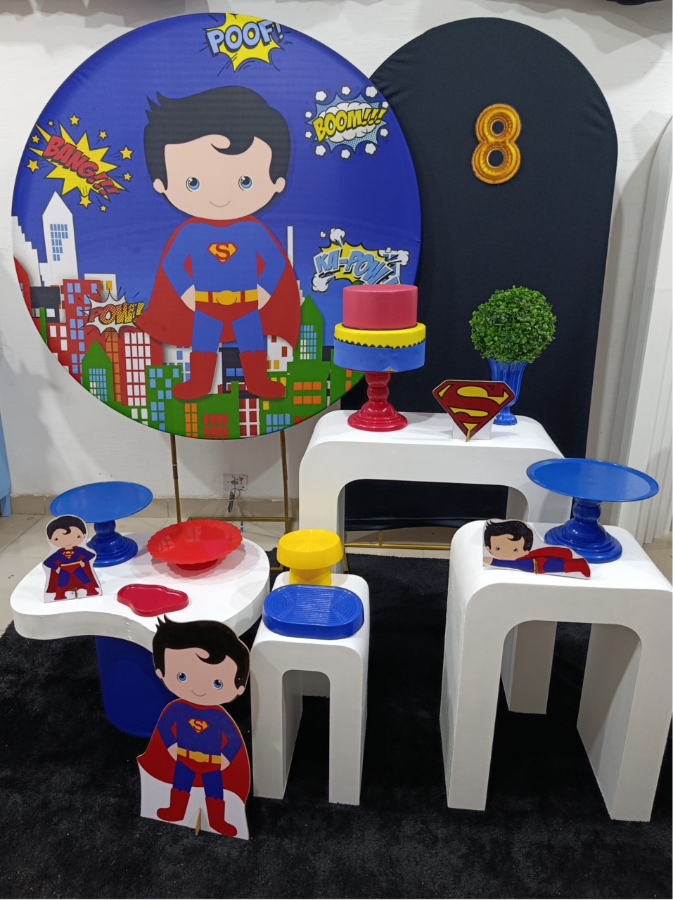 Kit Diamante Superman Cute 1 - Kecafestas 