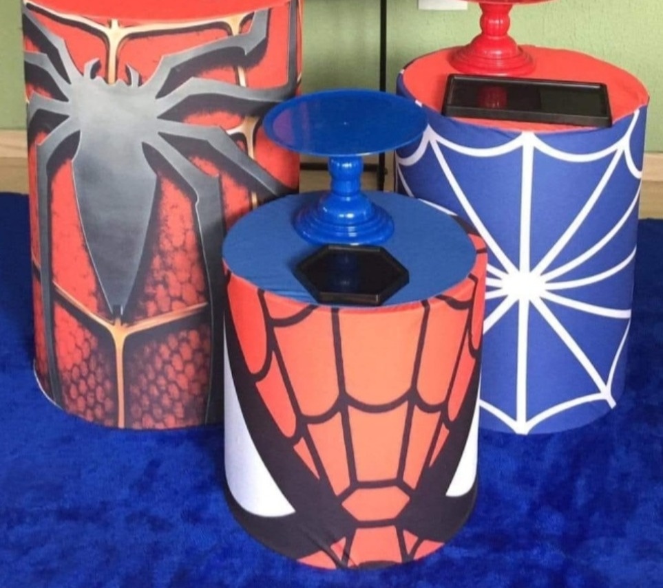 Trio Cilindro Homem Aranha 1 - Kecafestas 