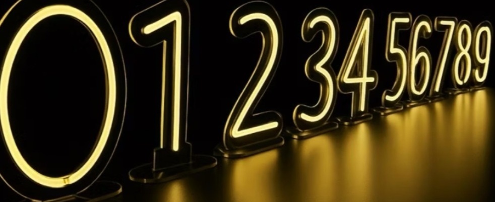 Número 9 Led de Mesa Pequeno - Kecafestas 