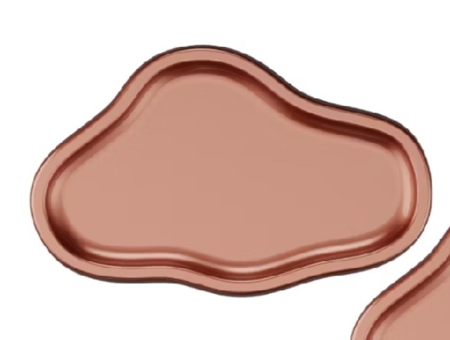 Bandeja Orgânica Rosê Gold   - Kecafestas 