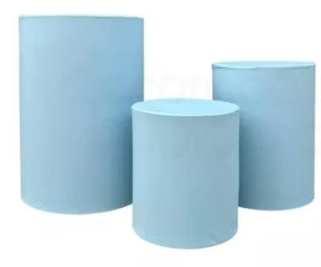 Capa Para Cilindro Azul Bebê P - Kecafestas 