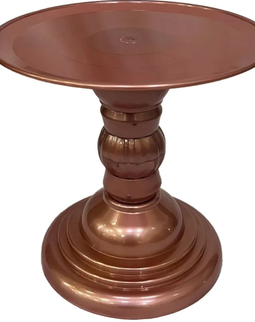 Boleira Royale Modular Rosê Gold 22 Cm    - Kecafestas 