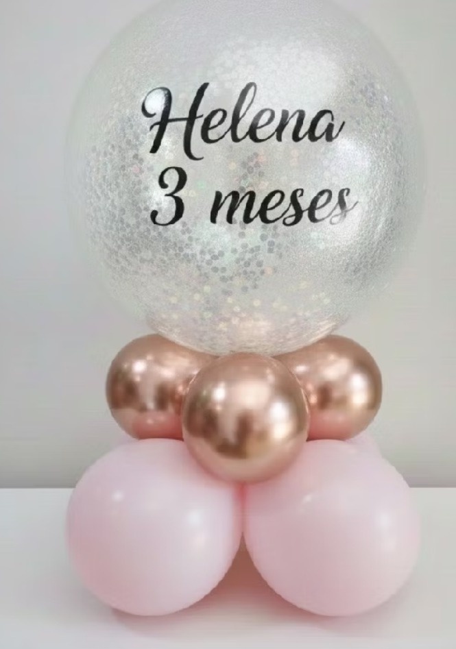 Balão Personalizado de Mesa Simples - Kecafestas 