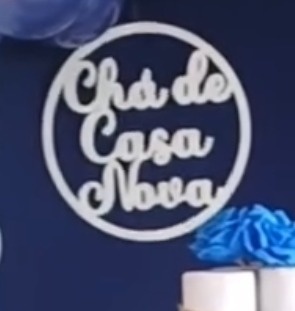 Tag Mdf Chá de Casa Nova Preto - Kecafestas 