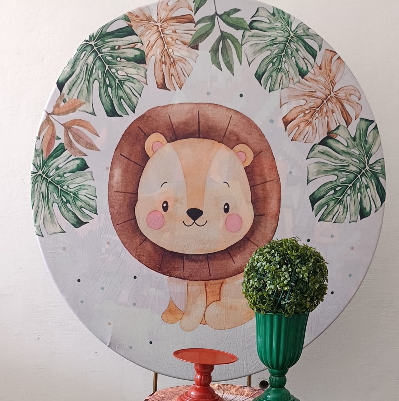 Painel Sublimado Leãozinho  - Kecafestas 