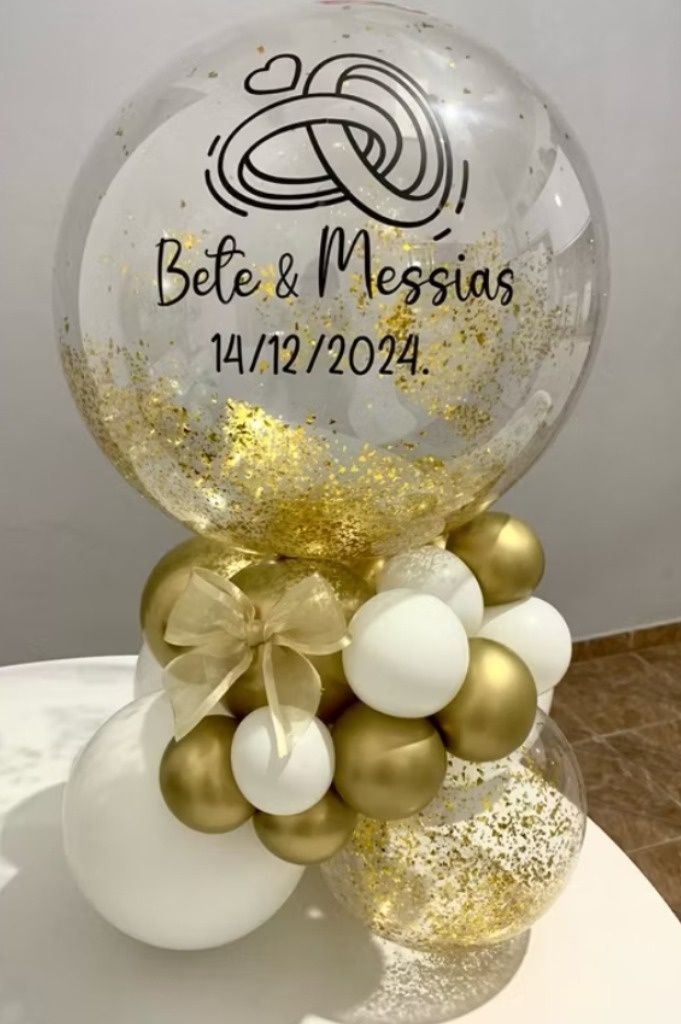 Balão Personalizado de Mesa Premium - Kecafestas 