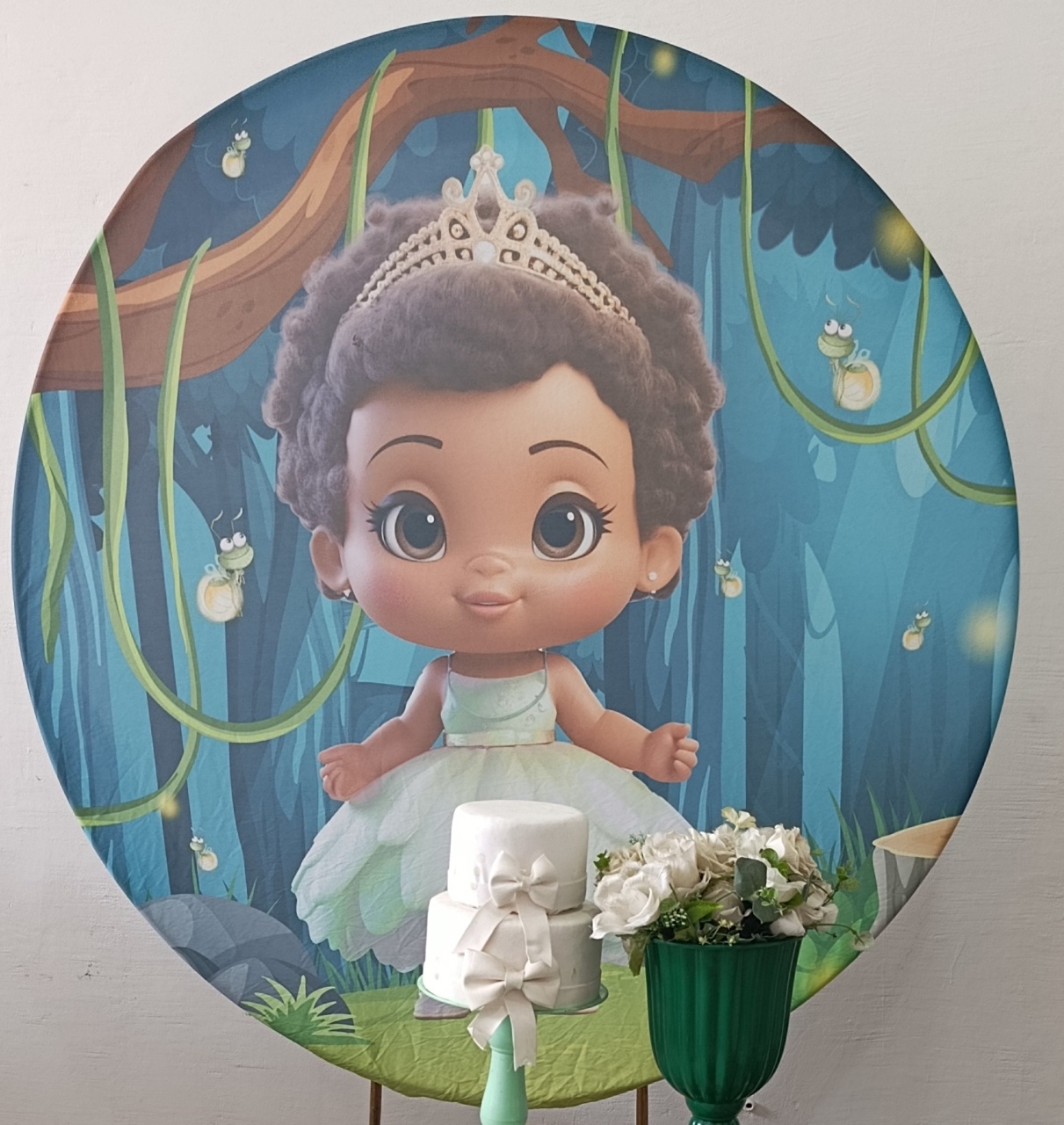 Painel Sublimado Tiana Baby - Kecafestas 