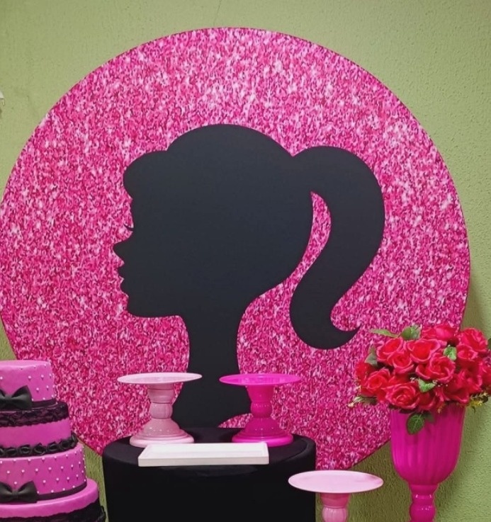 Painel Sublimado Barbie - Kecafestas 