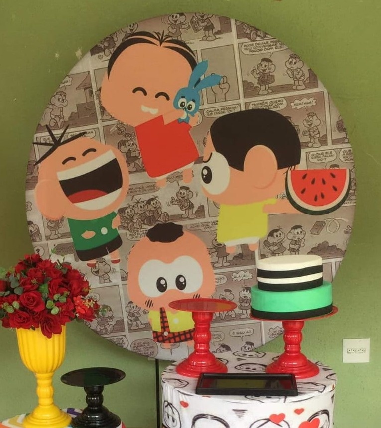 Painel Sublimado Turma da Monica Toy - Kecafestas 