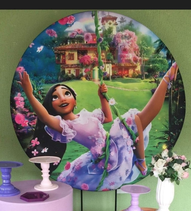 Painel Sublimado Encanto  - Kecafestas 
