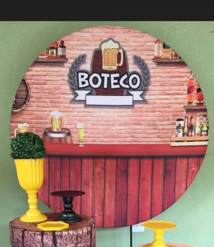 Painel Sublimado Boteco  - Kecafestas 