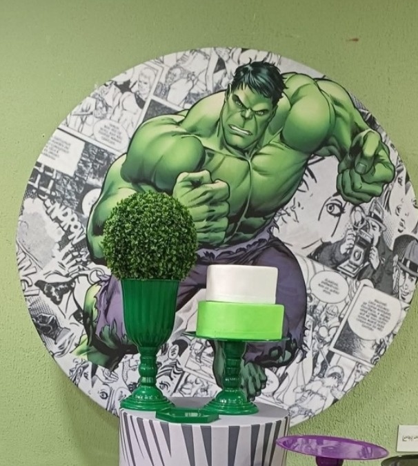 Painel Sublimado Hulk - Kecafestas 