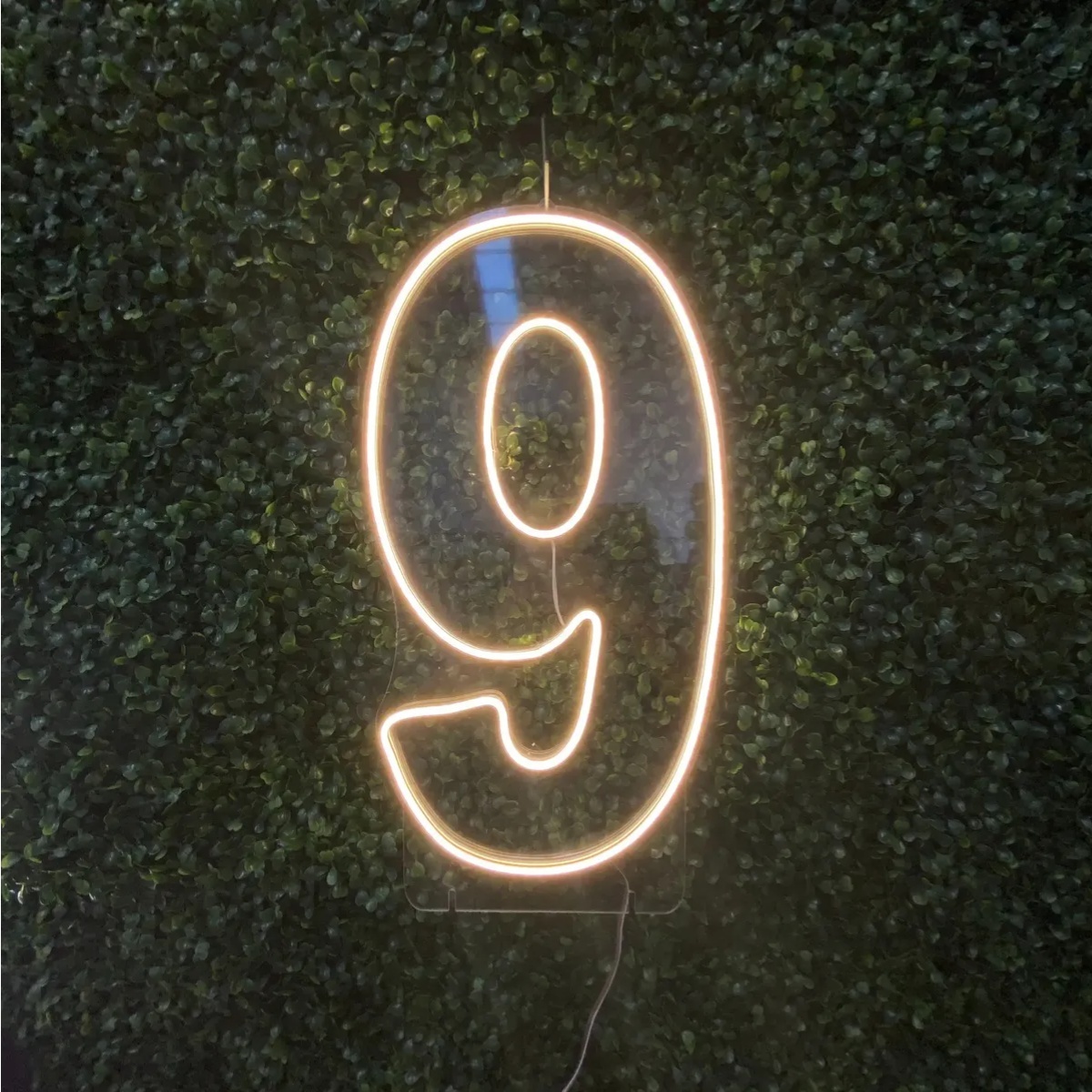 Número 9 Led de 50 Cm Luz Quente - Kecafestas 