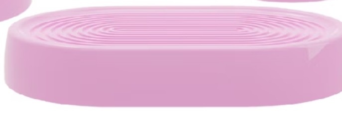 Bandejas Oval Alegra Rosa Bebê  - Kecafestas 