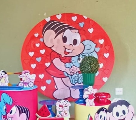 Painel Sublimado Mônica  - Kecafestas 
