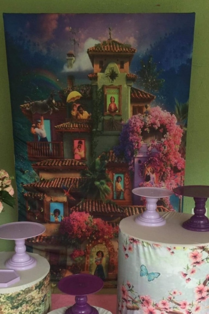Painel Sublimado Encanto 2 - Kecafestas 