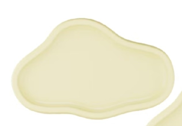 Bandeja Orgânica Creme - Kecafestas 