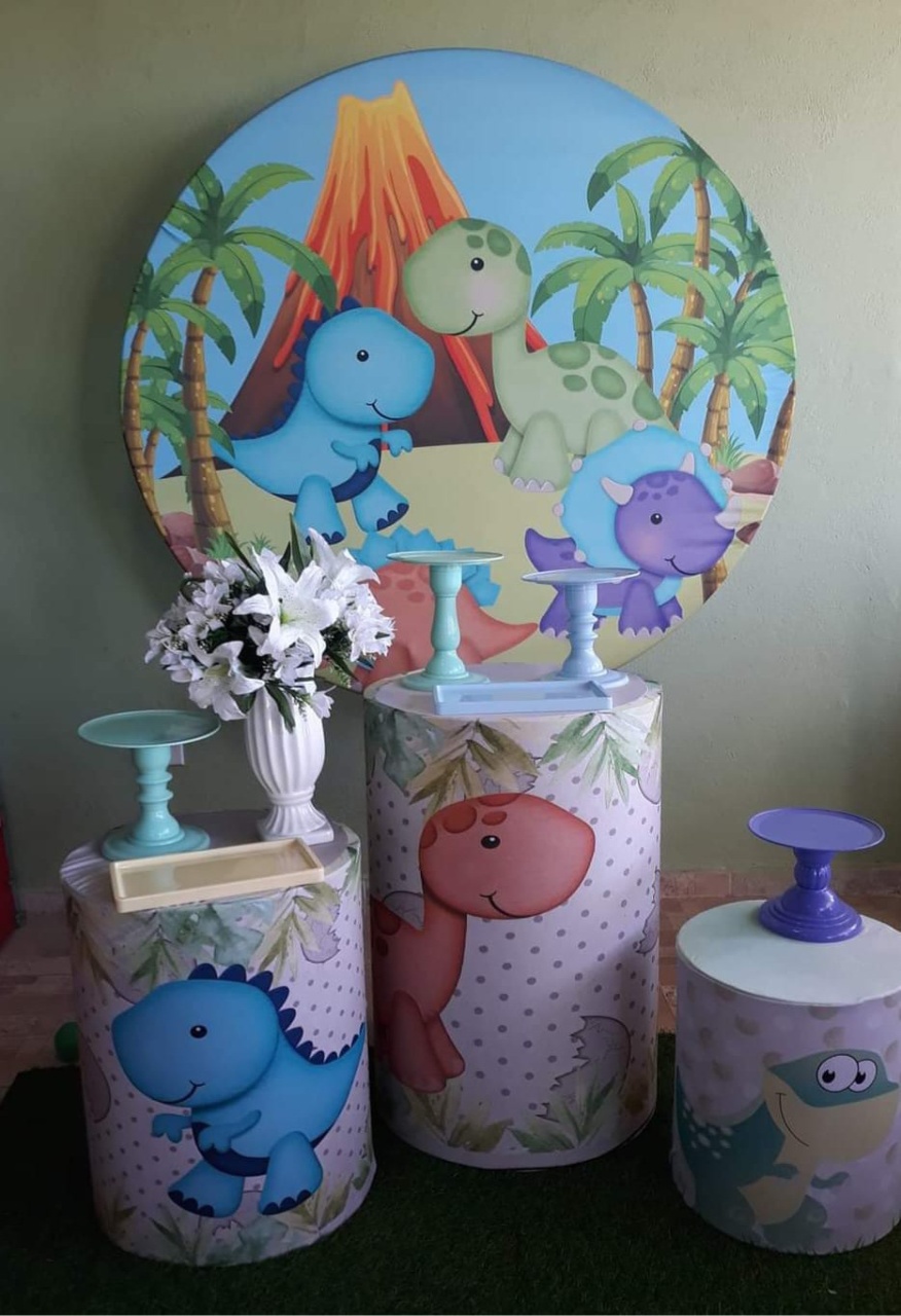 Kit Dinossauro Baby Basic   - Kecafestas 