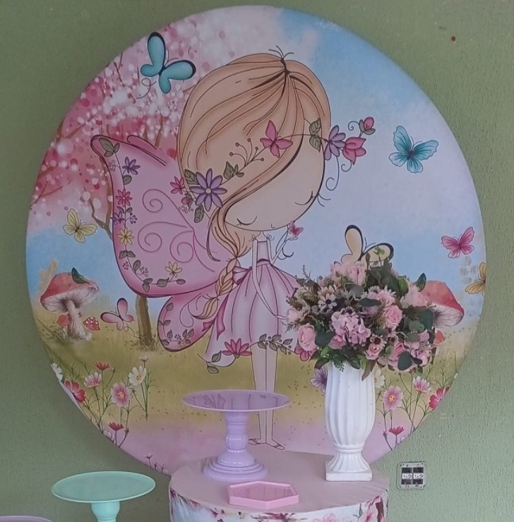 Painel Sublimado Jardim Encantado 2 - Kecafestas 