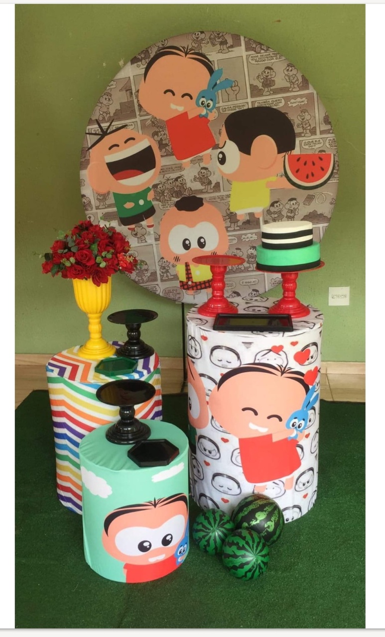 Kit Turma da Monica Toy Basic   - Kecafestas 