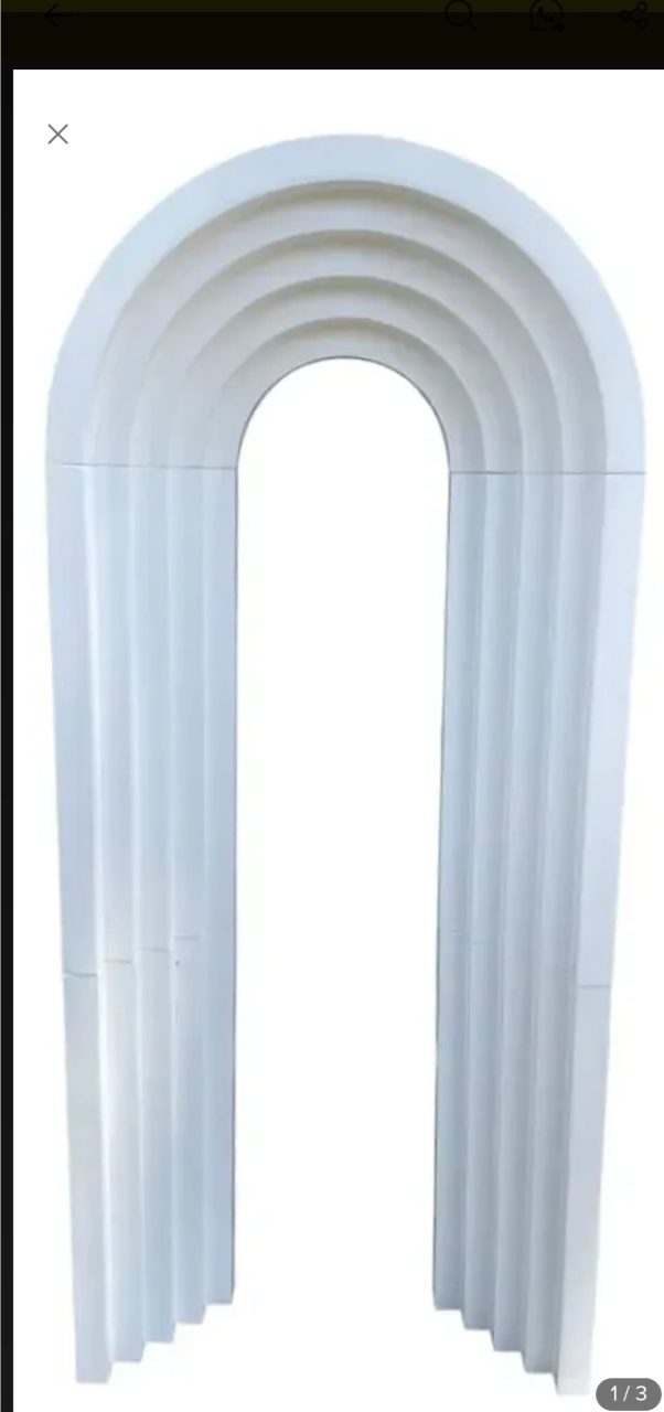 Painel Portal Mdf Branco 3D - Kecafestas 