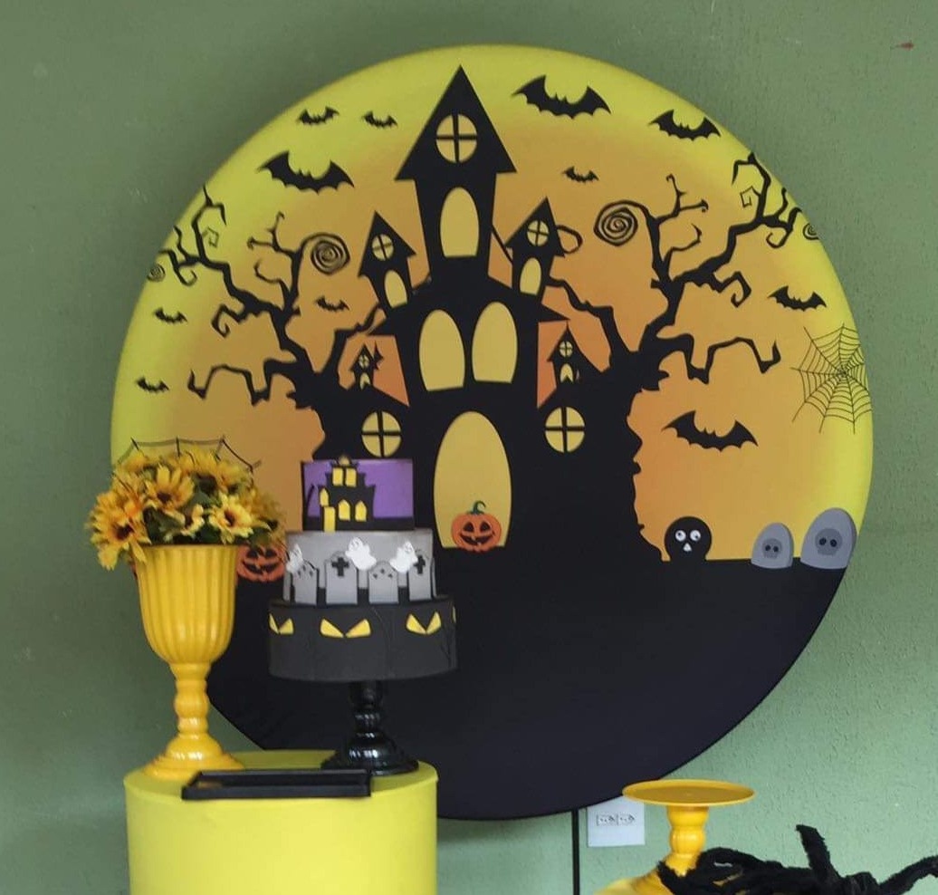 Painel Sublimado Halloween  - Kecafestas 