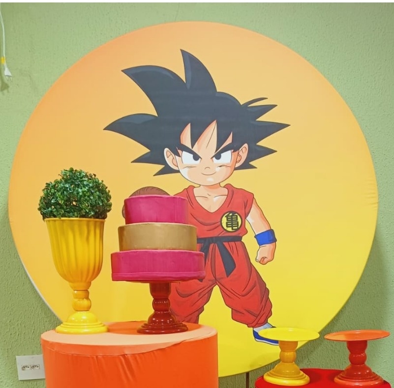 Painel Sublimado Goku - Kecafestas 