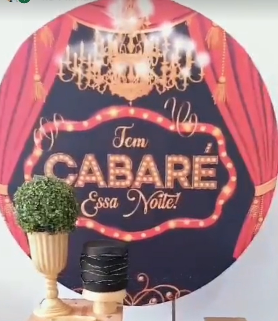 Painel Sublimado Cabaré  - Kecafestas 