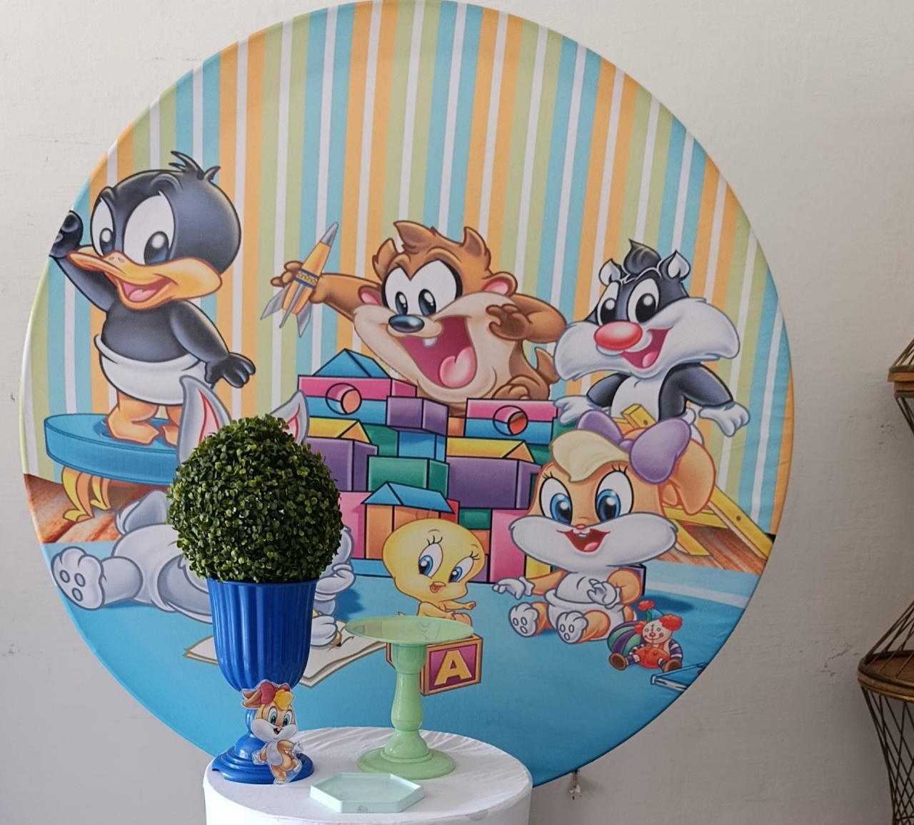 Painel Sublimado Baby Loney Tunes  - Kecafestas 