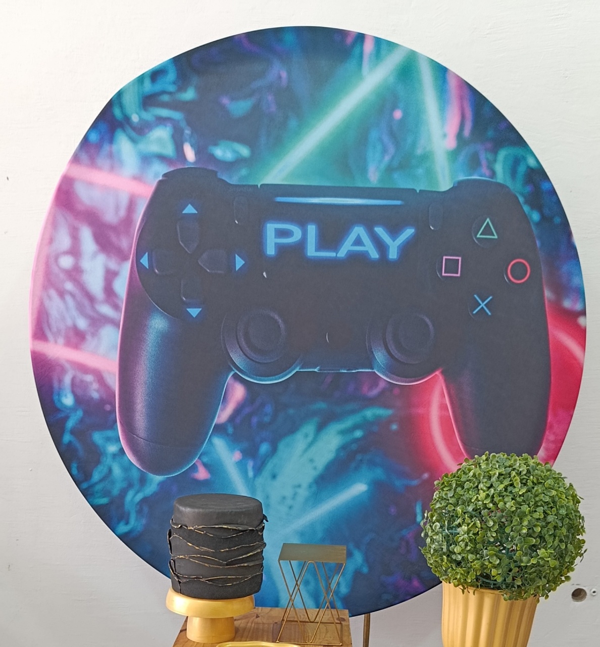 Painel Sublimado Gamer - Kecafestas 