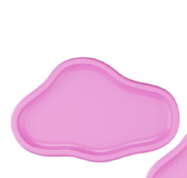 Bandeja Orgânica Rosa Bebê  - Kecafestas 