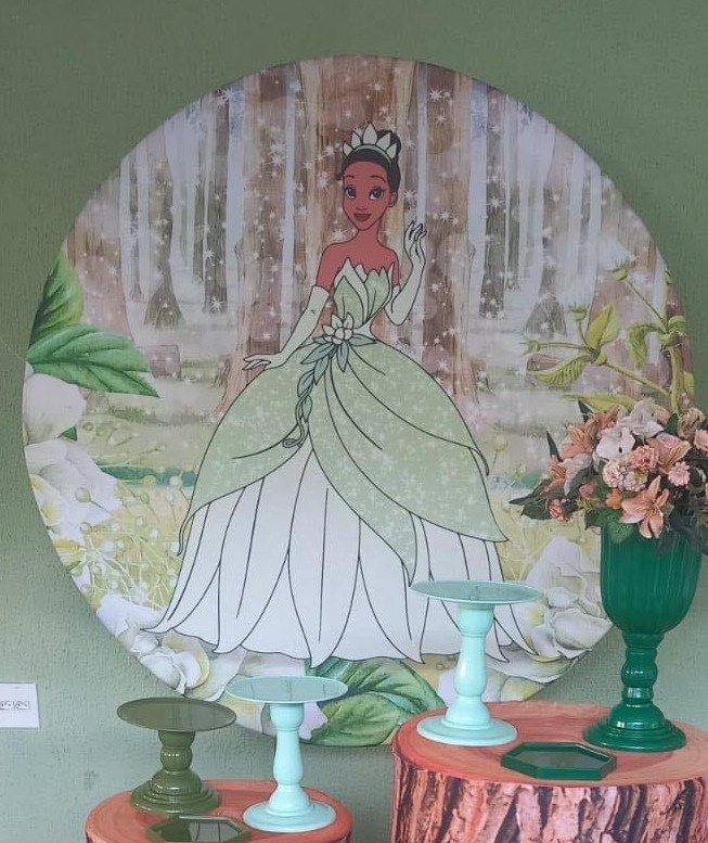 Painel Sublimado Tiana  - Kecafestas 