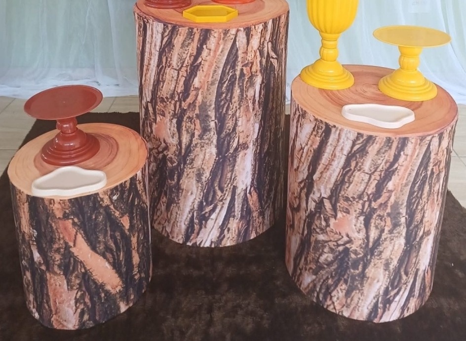 Capa de Cilindros P,M,G Estampa Tronco - Kecafestas 
