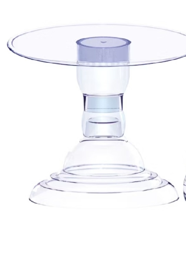 Boleira Royale Modular Transparente Royal 22 Cm  - Kecafestas 