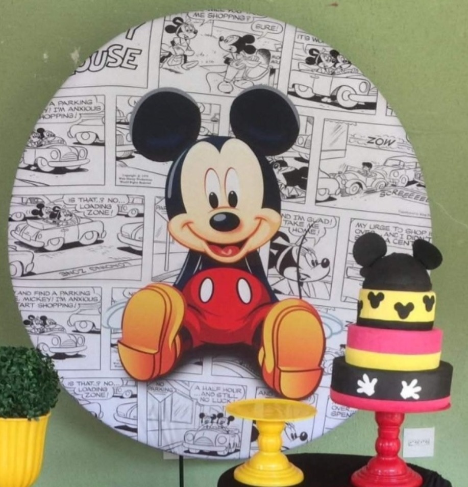 Painel Sublimado Mickey - Kecafestas 